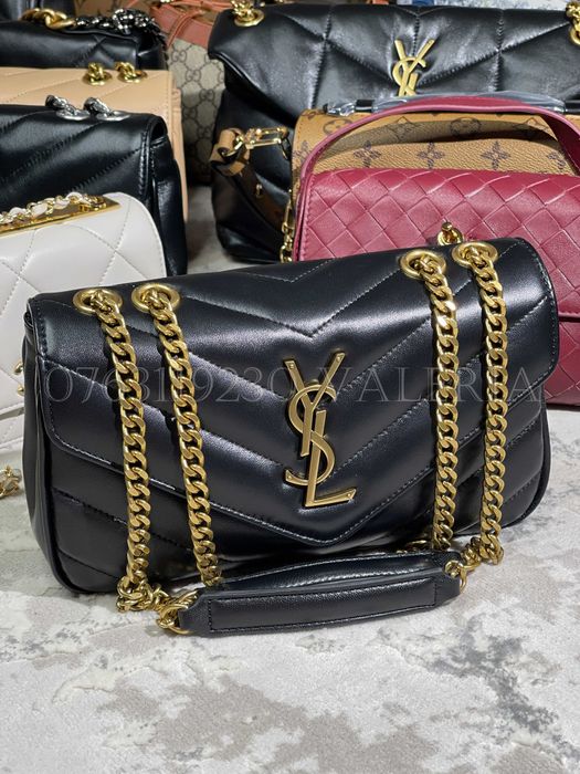 Geanta Y4es S8int L9ent - Loulou noua Negru/Argintiu/auriu