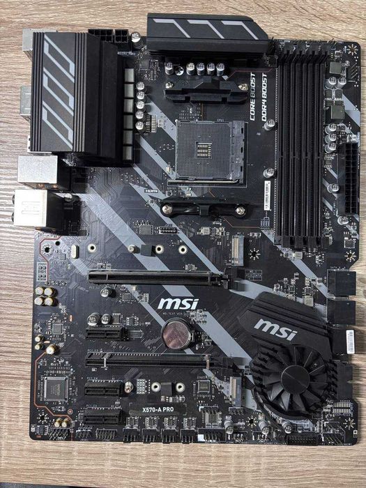 Дънна платка MSI X570-A PRO (Socket AM4, PCIe 4.0, M.2) – Отлично състояние