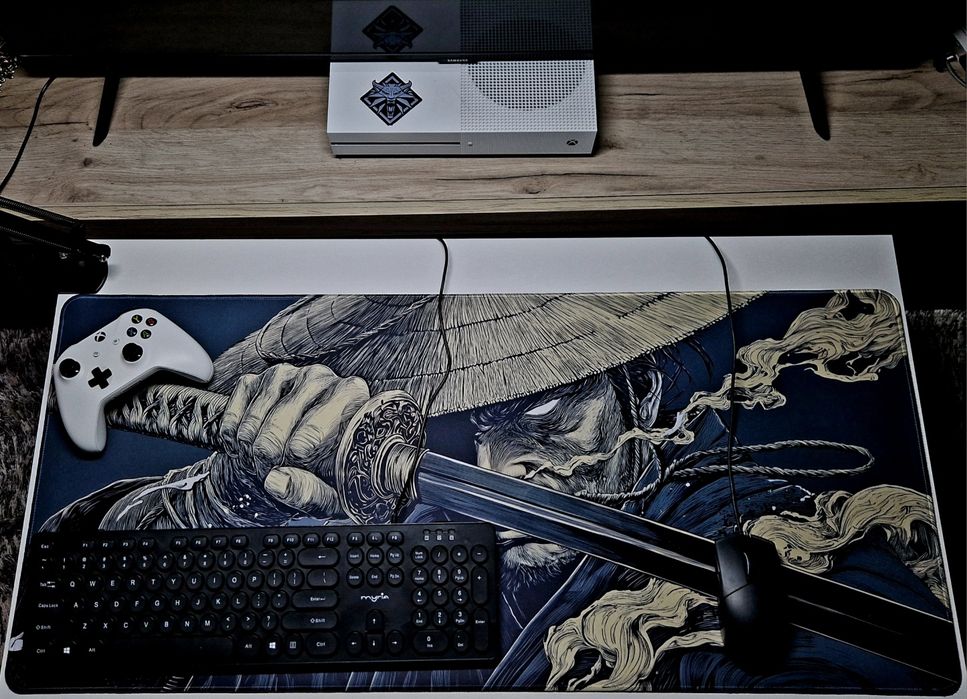Deskmat Samurai Edition – Covoraș Gaming Premium 900×400 mm, Anti-Slip