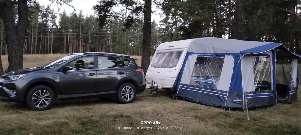 Продавам английска каравана Бейли рейнджър 380 2 + 1 регистрирана без забележки