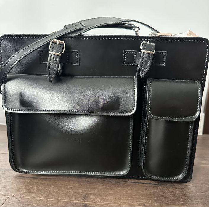 Мъжка чанта от естествена кожа