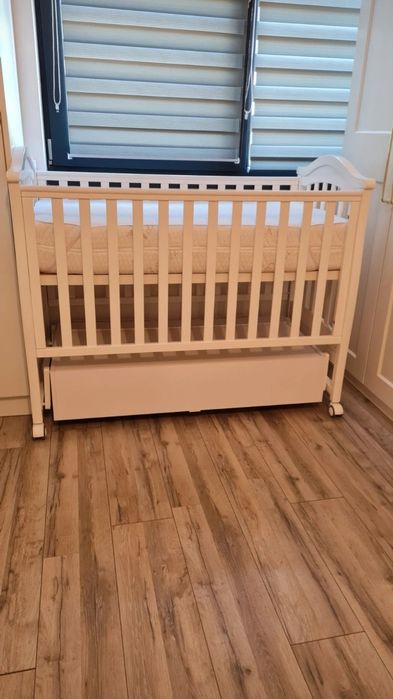 Pătuț Marvis Premium Timisoara 120x60 cm + Saltea BestSleep + Protecție saltea