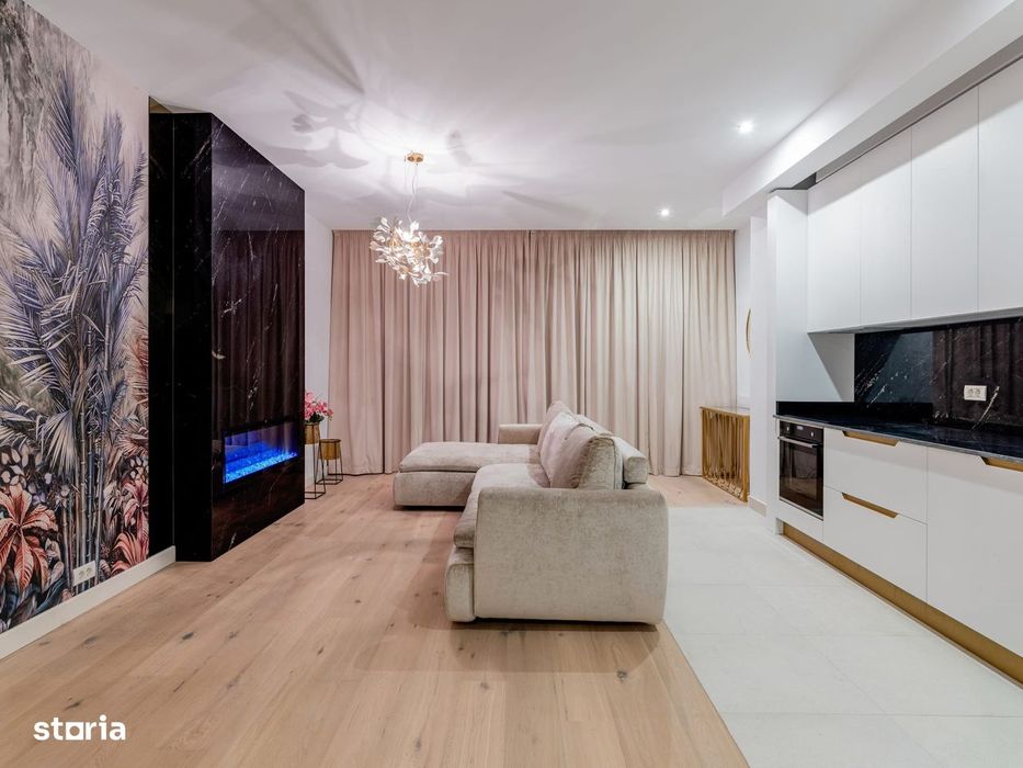 Apartament de lux Herăstrău | Șemineu & Terasă 45 mp