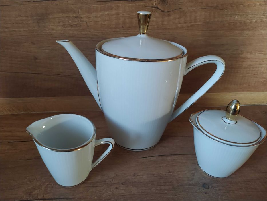 Порцеланов комплект 3 части Winterling Bavaria, Кана за чай, Захарница