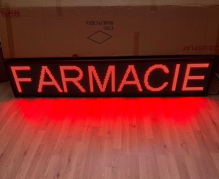 RECLAMA LED Spalatorie/Vulcanizare/Service Auto 200X40CM/LED ROSU/NOU!