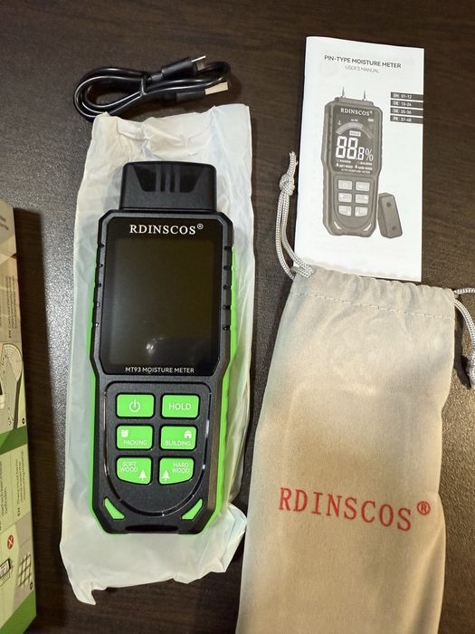 RDINSCOS дигитален влагомер за дърво и строителни материали