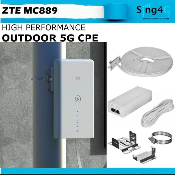 ZTE MC 889 5G рутер за външен монтаж+ ZTE WiFi Router H3601P