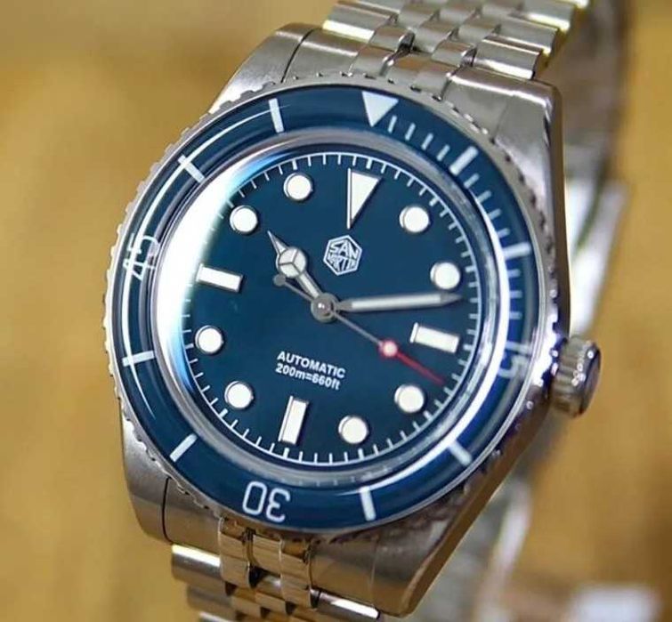 San martin automatic diver 200м, сапфир, фул сет, бартер