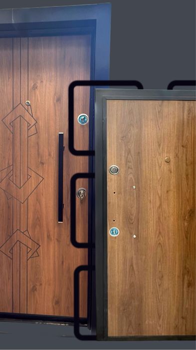 Входна врата с метална каса-Puzzle