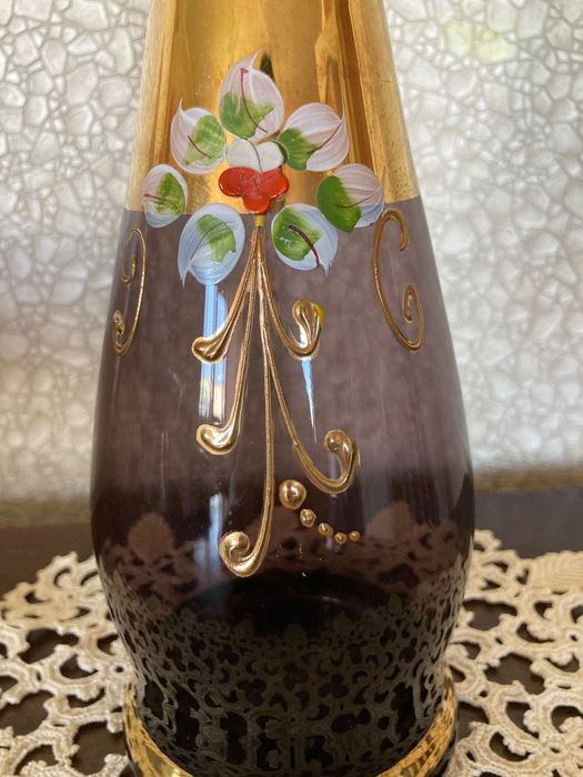 Ваза BOHEMIA -24 к позлатено фолио