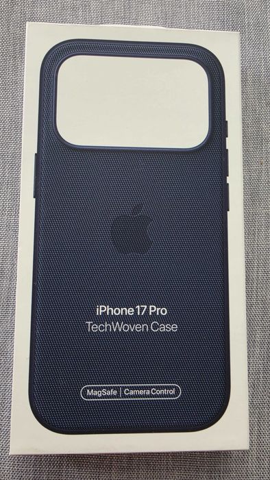 Husa telefon originala APPLE iPhone 17 Pro TechWoven cu MagSafe - Blue, MGF44ZM/A