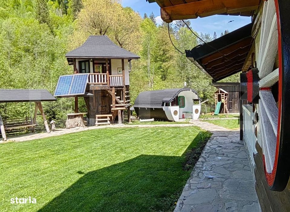 Cabana/Casa de vacanta in Molid, SV, 136 mp, teren cu 3300 mp, Iaz cu