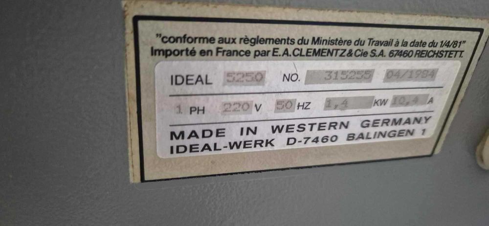 Ghilotina Ideal 5250 made in Germany