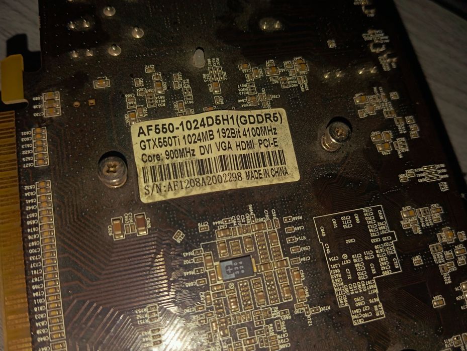 550ti 1gb в хорошем состоянии
