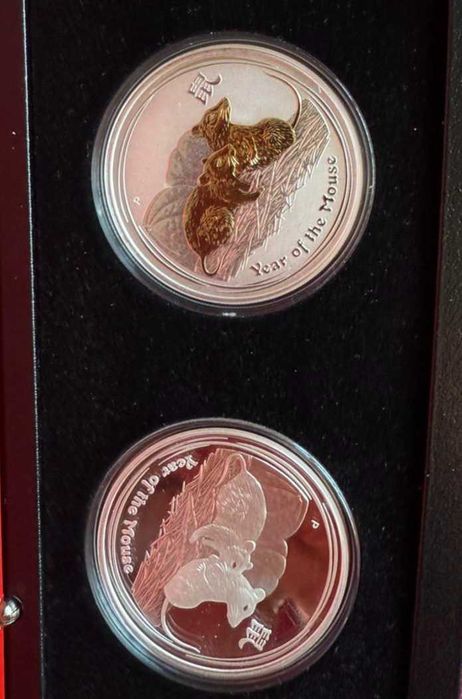 Продавам колекционерски сет лунар годината на мишката 2008 г