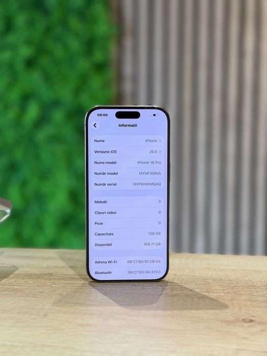 iPhone 16 Pro 128Gb Desert/Baterie93%/Garantie 12 luni @atsgsm.ro