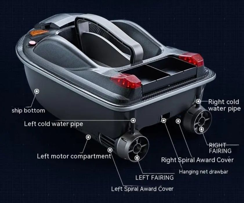 Нов модел  лодка за захранка HJ 817 с круиз контрол