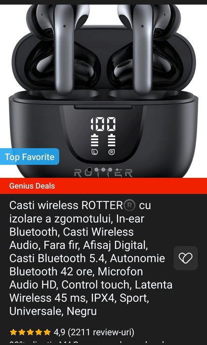 Căști wireless ROTTER