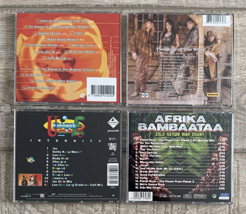 Pachet 35 Cd Eurodance/Rap/Hip Hop  - Nina/Sonic Surfers/Rednex:Afrika Bambaataa/Edelweiss/Unique II/Baby  D/ Black Attack/Flip da Scrip/Kool G Rap