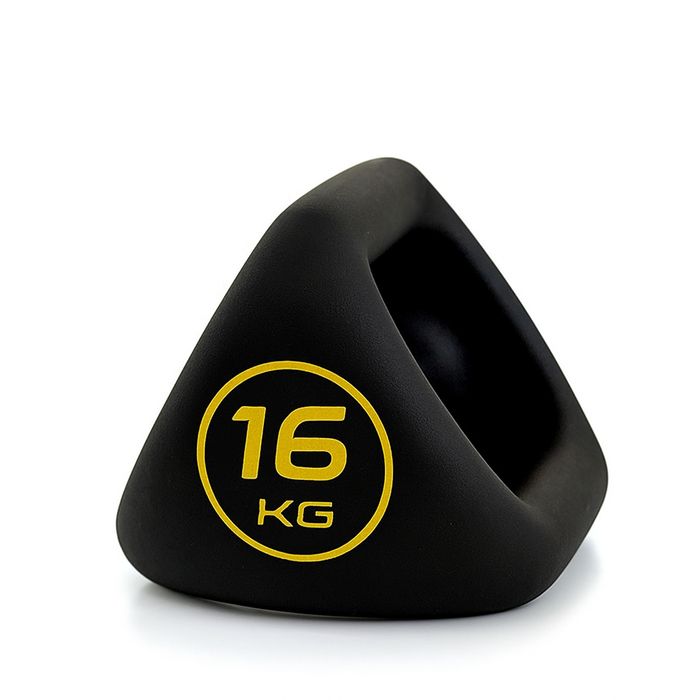 Set Gantere Kettlebell, Zoco Body Fit® Y Bell, Greutate 4-16 kg, Negru