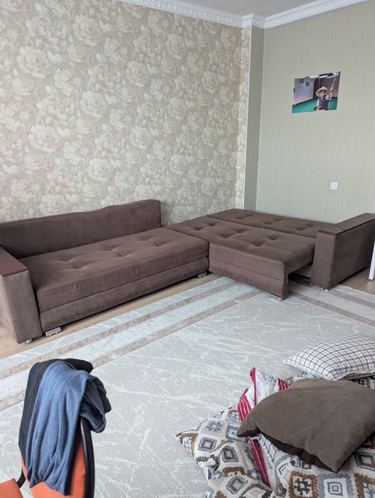 Коричневый Диван 4 метра