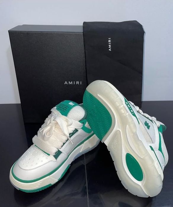 Amiri Ma-1 White & green