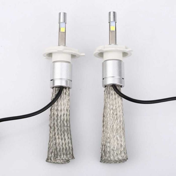 Xenon D2S БЕЗВЕНТИЛАТОРНИ LED диодни крушки H7 H1 H4 H11 ксенон лед