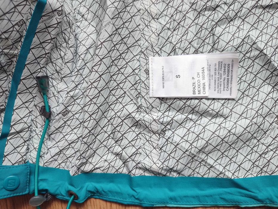 Salomon AdvancedSkin Dry - Яке с Мембрана за дъжд. Размер S. 270 грама