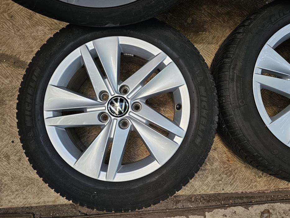 Jante aliaj 16" Skoda 3/4 Volkswagen cu anvelope iarna MS  205 55 16