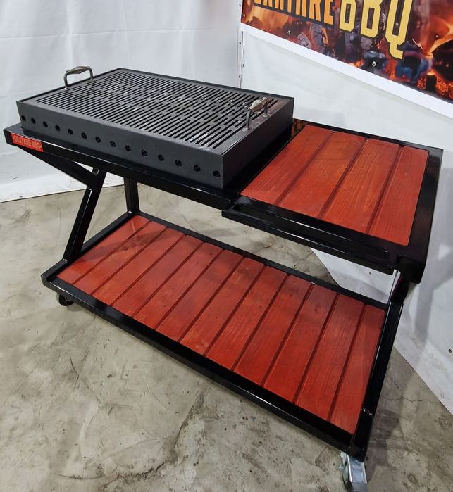 Grătar cu plita blat de lucru grătar complet și arzător pe gaz
