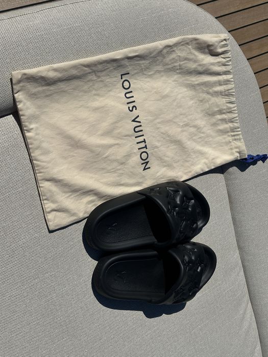 Louis Vuitton Pool Pillow slides 43 / Чехли Лyu Вутон Мъжки Черни 43 номер