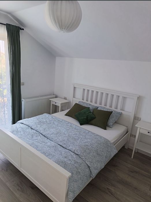 Pat ikea hemnes plus somiera plus 4 cutii depozitare