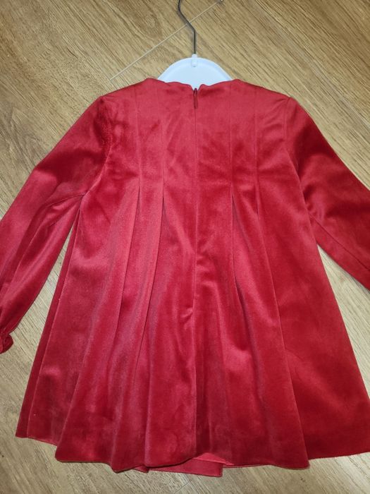 Нова червена коледна рокля Mayoral, 12 месеца