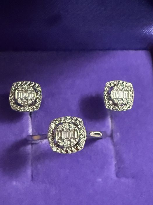 Бриллиантовый комплект 750 пробы