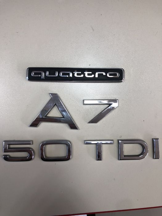 Надписи оригинални A7 50TDI QUATTRO / ЗА 2018+