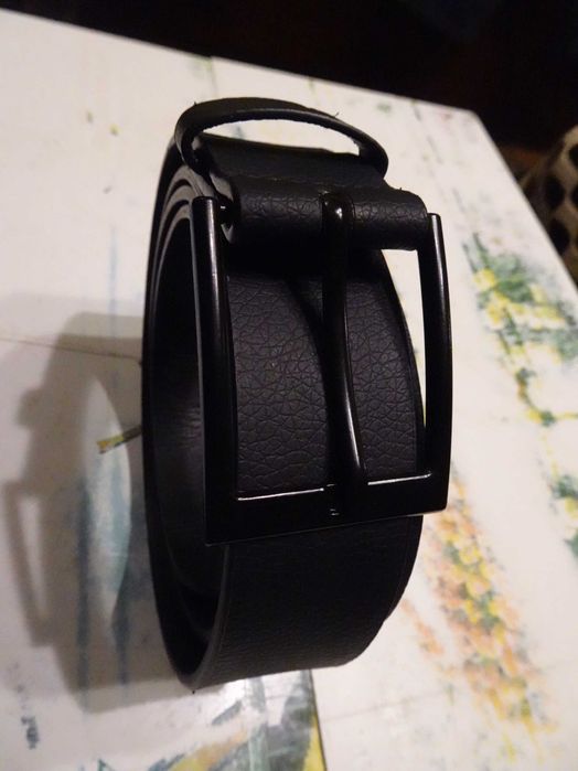 Комплект мъжки дънки, нови, размер W36, цвят: графитен + колан