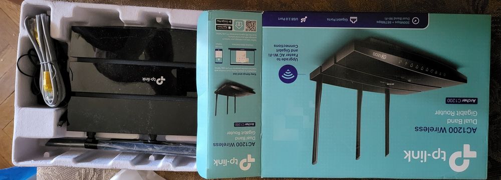 Router Wireless Gigabit TP-LINK Archer C1200, Dual-Band 300 + 867 Mbps