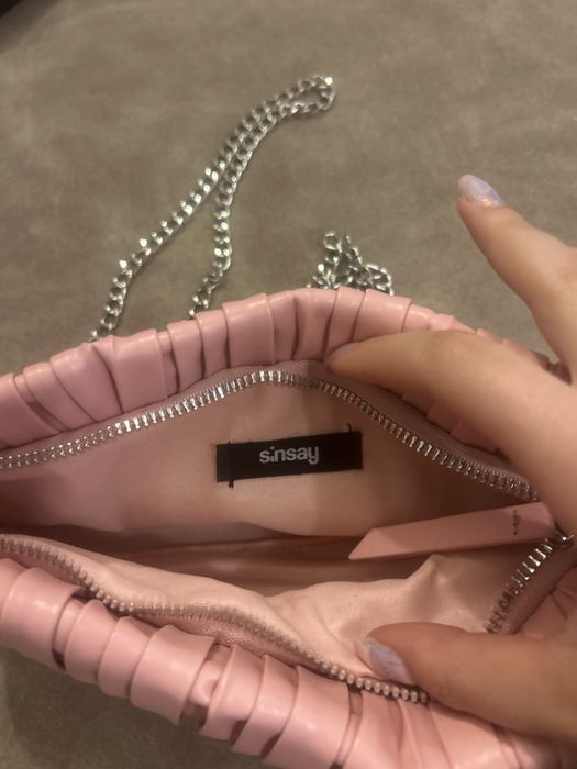 Pink mini shoulder bag Sinsay / Y2K aesthetic
