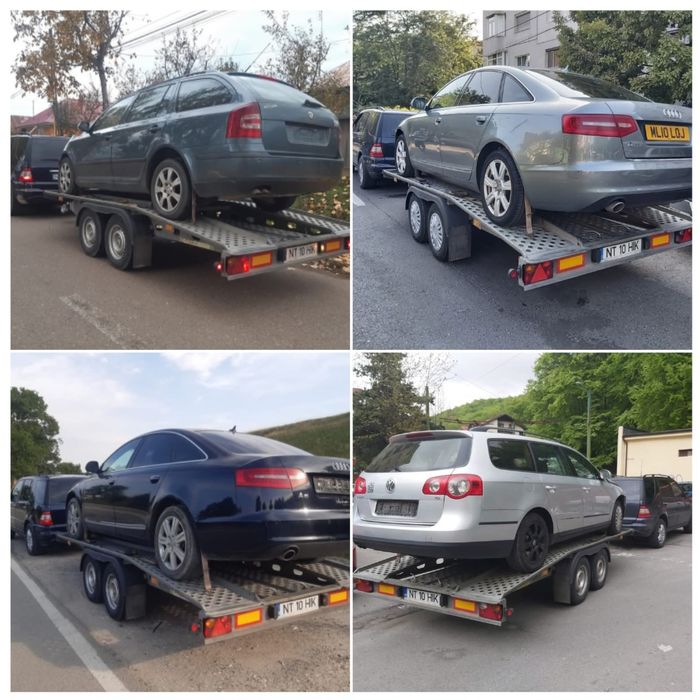 Tractari auto intern Platforma auto Transport utilaje mici dimensiuni