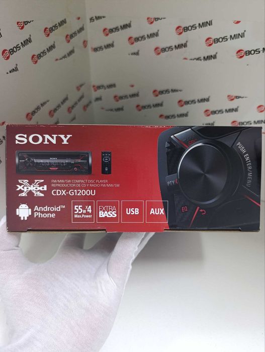 Sony CDX-G1200U avtomagnitola USB AUX 55x4W kuchli bass Original