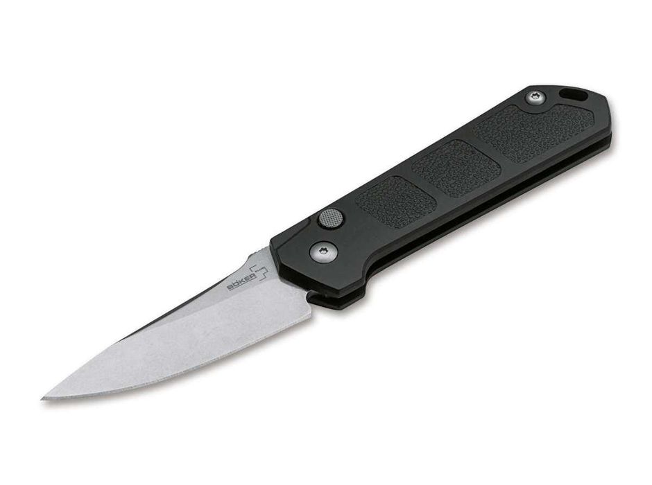 Briceag automatic Boker Plus Kihon Auto, maner aluminiu , lama AUS 8