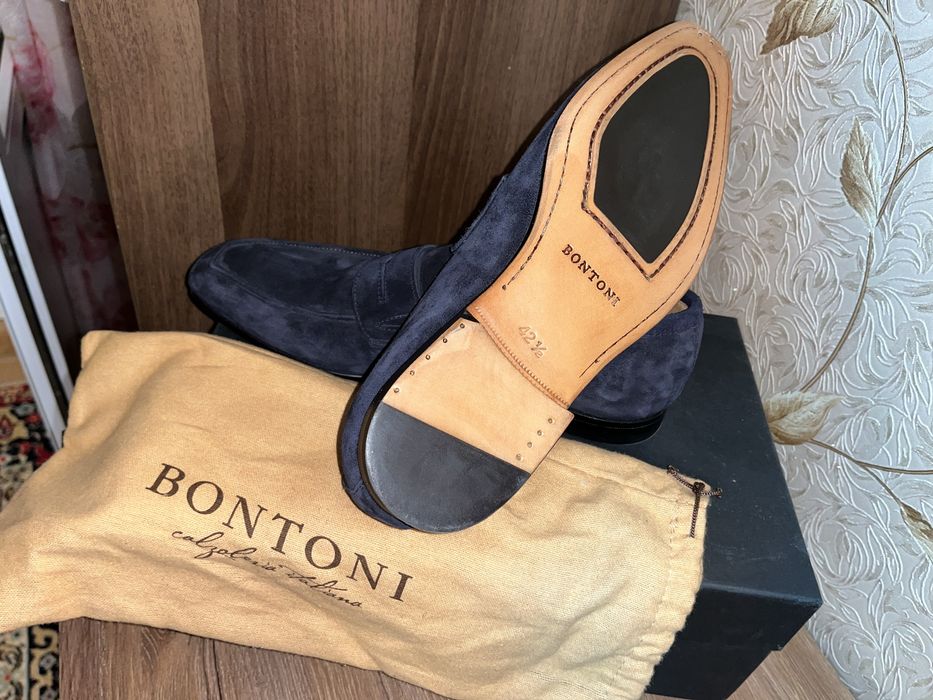 Замшевые туфли BONTONI