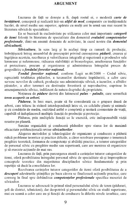 Teste de Evaluare domeniul silvic