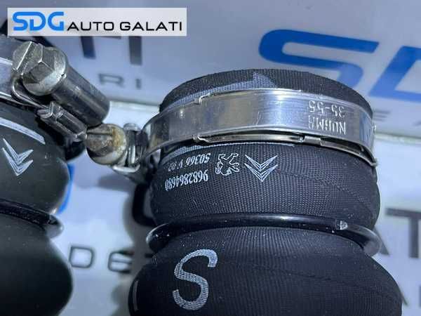 Furtun Furtune Presiune Aer Radiator Intercooler Citroen C3 2 1.6 HDI 2009 - 2016 Cod 9682831580 9682864680