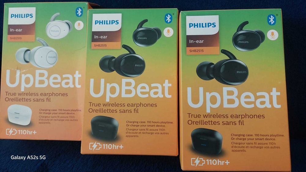 Casti Audio In-Ear Philips, SHB2515WT/10, True Wireless