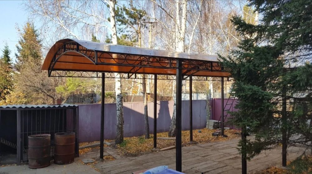 Навесы  козырьки  под ключ