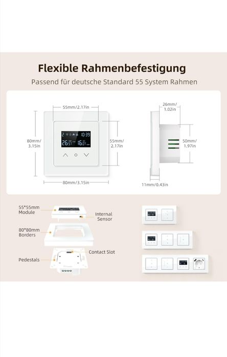 Termostat wifi Miucda centrala/încălzire pardoseala  Tuya ,Smart life