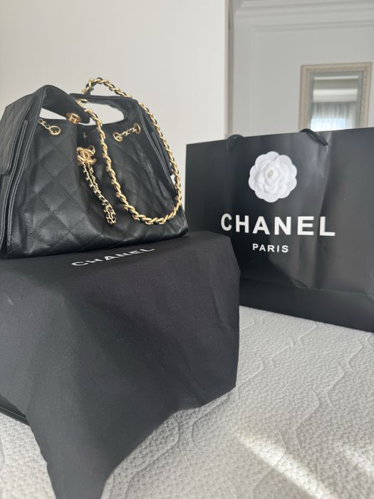 Geantă premium, stil Chanel – piele naturală