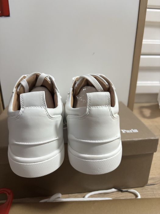 Christian Louboutin white spikes