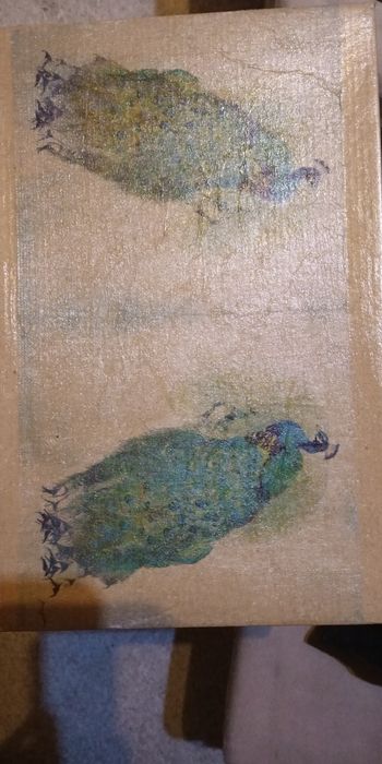 Чаши Сватбени бокали с паунови пера